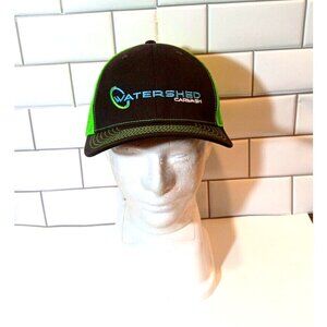 Richardson Watershed Carwash Trucker Cap Mens Snapback Meshback Black /Green Hat